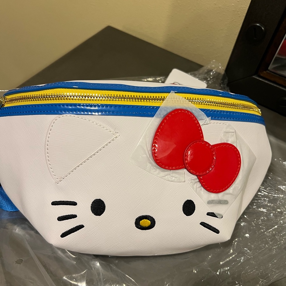 Hello Kitty White and Red Bag with Signature Bow 50th anniversary Loungefly